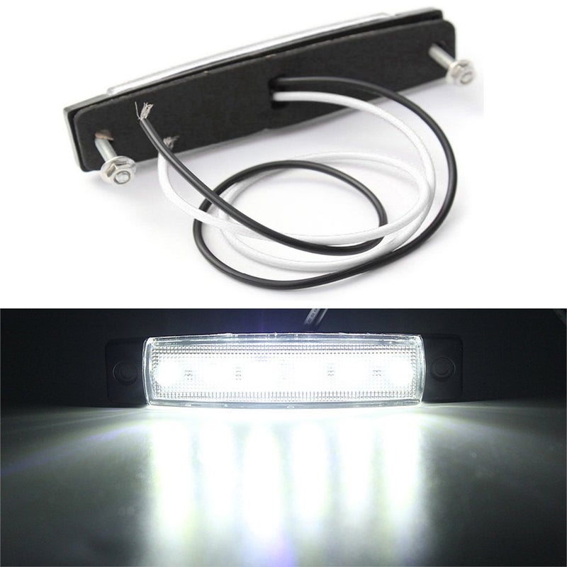 Shangyuan Interior Marine Strip Lights, 6 LED Utility Courtesy Light, White 12V Boat Lights, 6PCS - Image 4